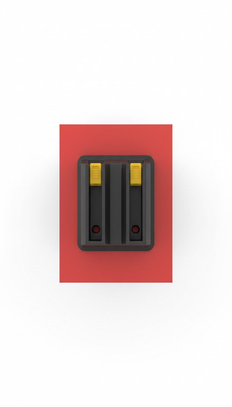Wall-Mountable Battery Holder Rack